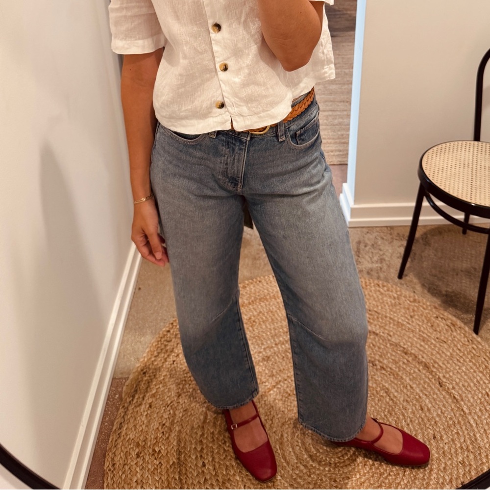 Warp + Weft Barrel Leg Jeans BNA in Sadie